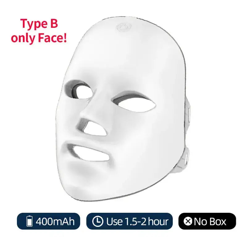7 colors LED facial mask for At-Home Beauty Care - PRIME STORE7 colors LED facial mask for At-Home Beauty Care