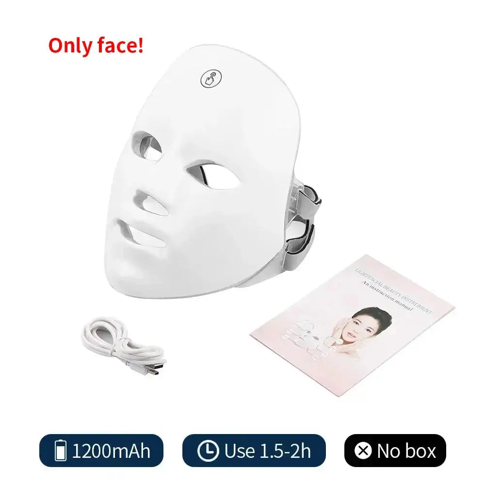 7 colors LED facial mask for At-Home Beauty Care - PRIME STORE7 colors LED facial mask for At-Home Beauty Care