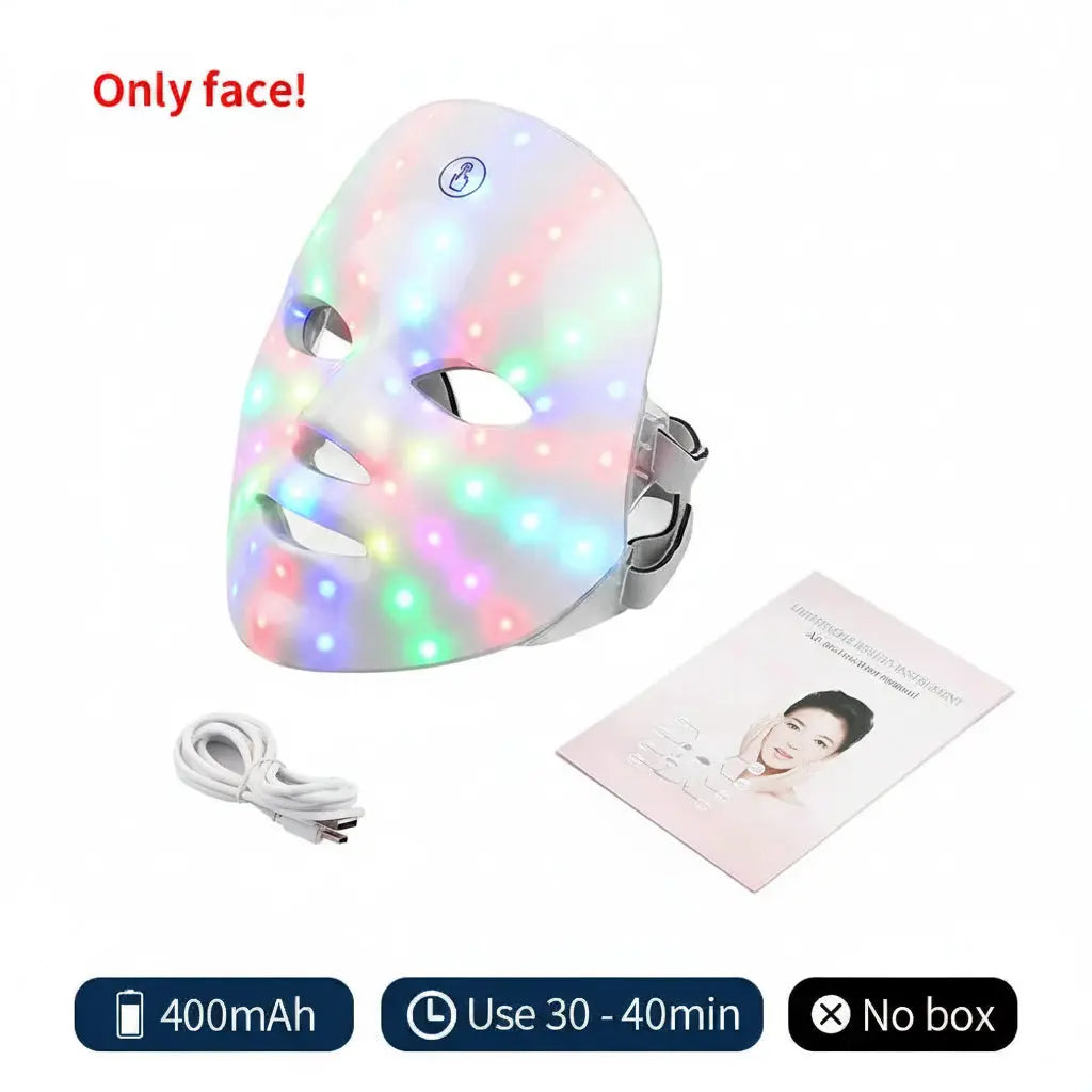 7 colors LED facial mask for At-Home Beauty Care - PRIME STORE7 colors LED facial mask for At-Home Beauty Care
