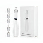 Blackhead remover vacuum with multiple suction heads and white box