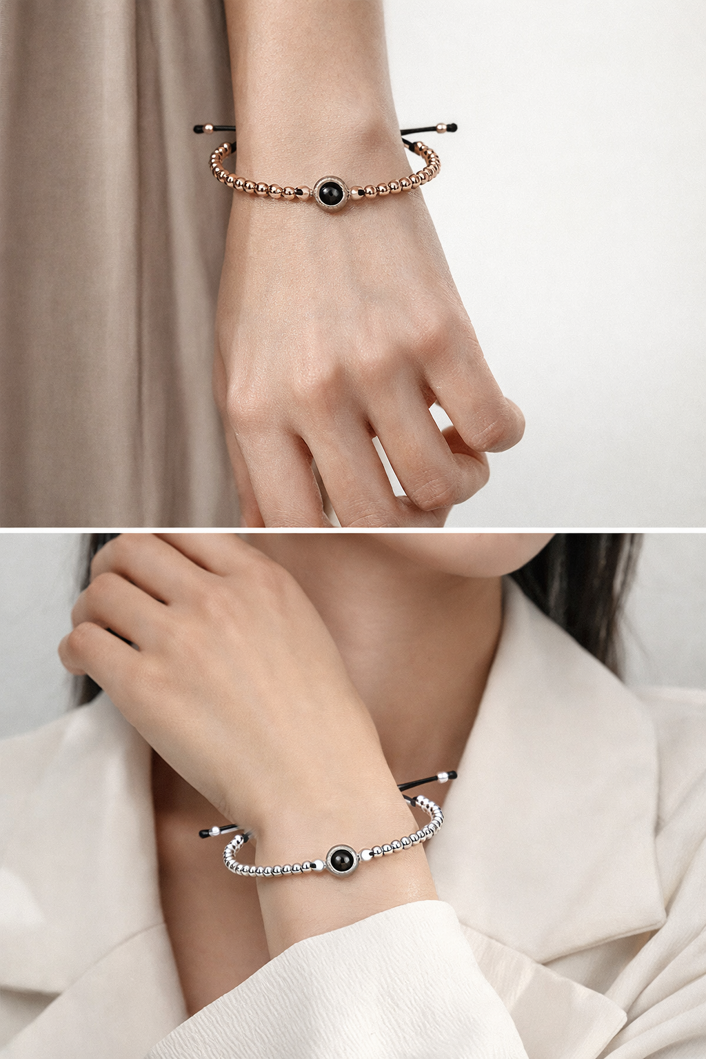 Custom Photo Projection Bracelet – Personalized Memory Gift for Couples & Loved Ones