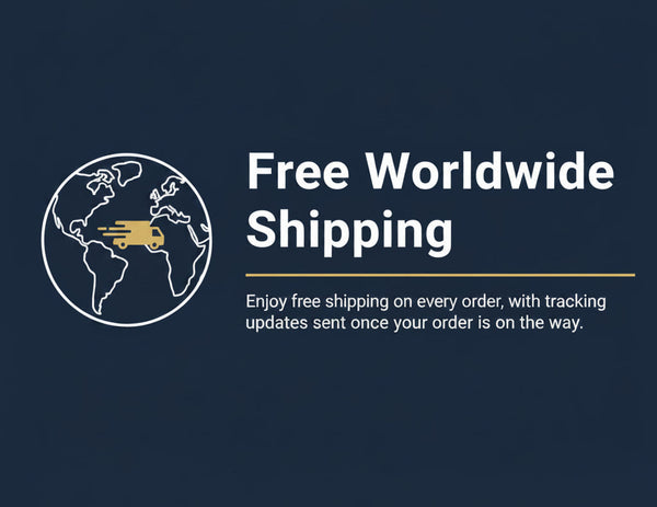 Enjoy free shipping on every order, with tracking updates sent once your order is on the way.