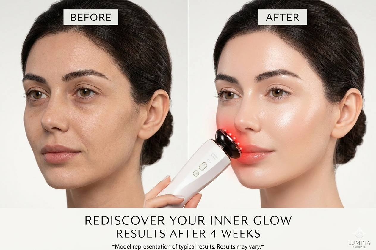 3-in-1 Red Light Facial Massager PRIME STORE Beauty Device PRIME STORE