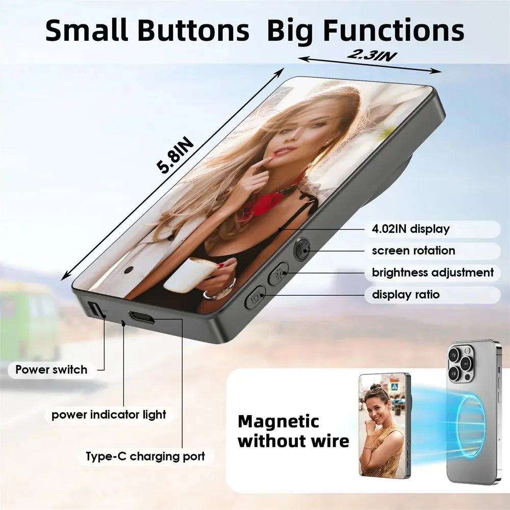 Smartphone with features highlighted on a white background