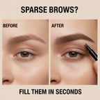 Microblading eyebrow pen with 4 tip design creating natural hair-like strokes on eyebrow with multiple shade options
