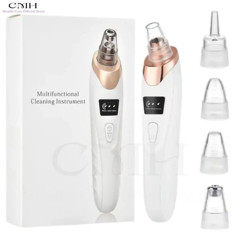 CMH Blackhead Remover Vacuum Pore Cleaner Multi Suction Heads Adjustable Suction USB Rechargeable Deep Cleansing Skin Tool Gifts PRIME STORE  PRIME STORE