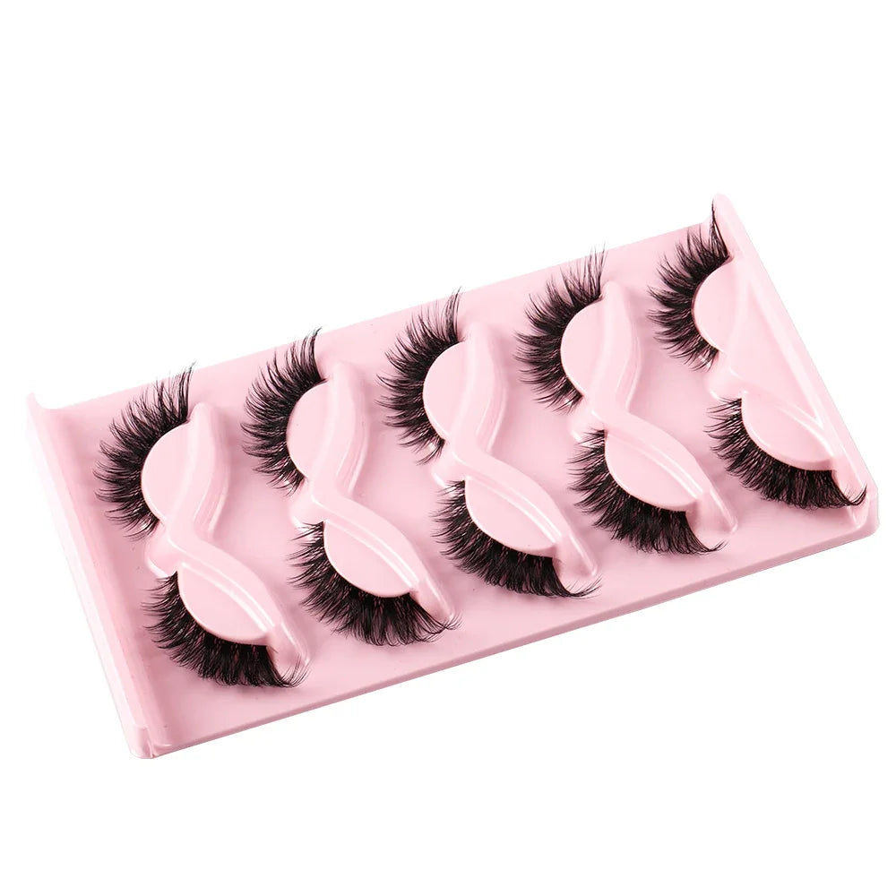 Cat Eye Faux Mink Lashes – 5 Pairs
