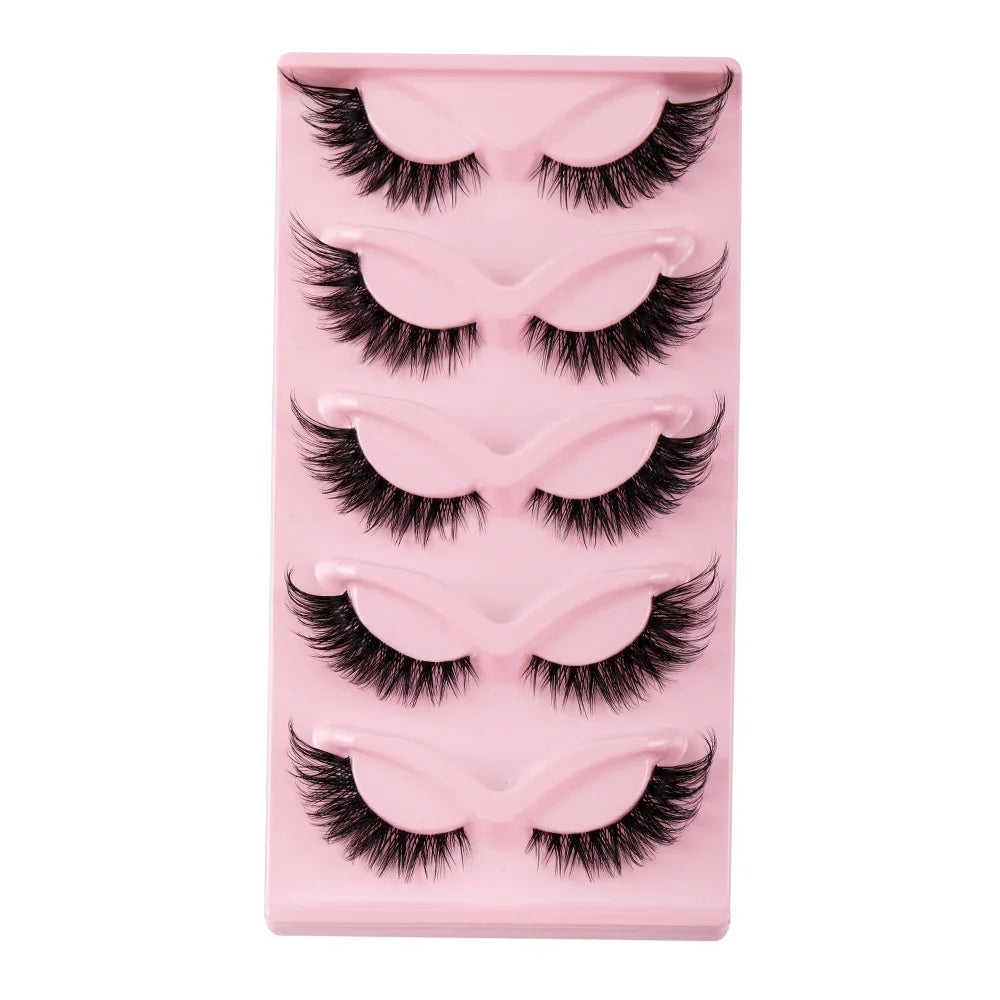 Cat Eye Faux Mink Lashes – 5 Pairs