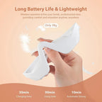 Lightweight rechargeable eye massager device held in hand