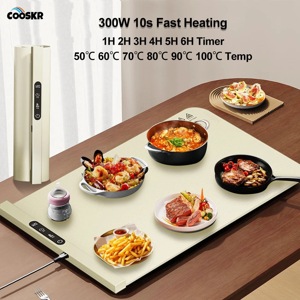 Foldable Electric Food Warmer Mat