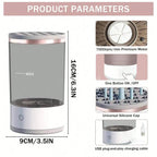 Product parameters of a cylindrical device with features and specifications.