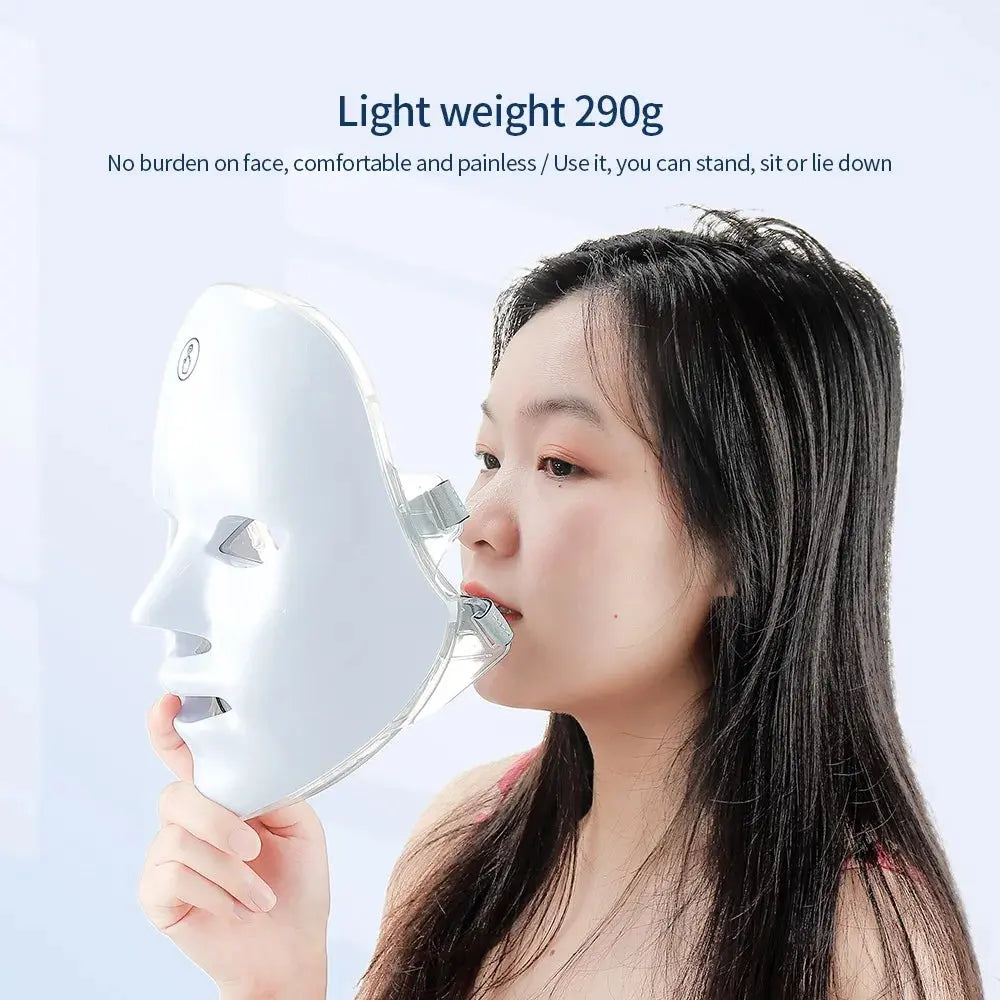 7 colors LED facial mask for At-Home Beauty Care - PRIME STORE7 colors LED facial mask for At-Home Beauty Care