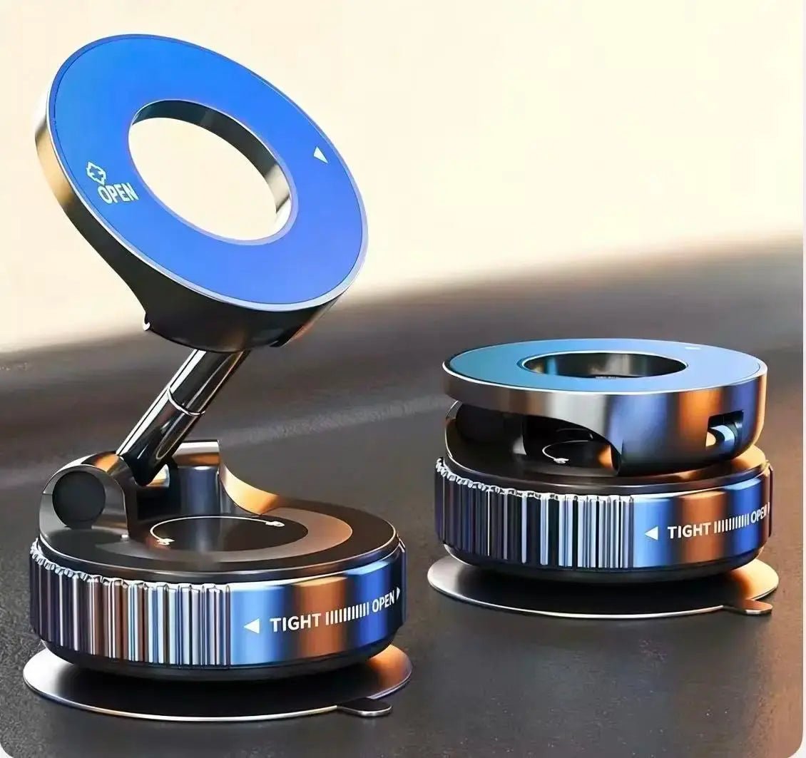 Vacuum Magnetic Car Phone Holder 360°  Foldable Suction Cup Mount Strong Magnet Cell Phone Stand For Car Dashboard Navigation PRIME STORE Phone Holder PRIME STORE