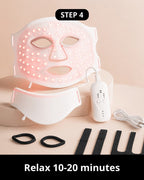Step 4: Relax for 10-20 minutes while 103 LED points rejuvenate your skin