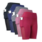 Women's Gym Running Shorts Yoga Shorts Women High Waist Push Up Legging with Pocket Yoga Fitness Workout Leggings Sport Shorts PRIME STORE  PRIME STORE