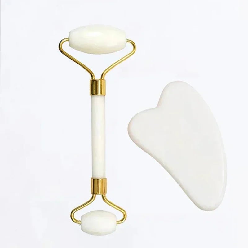 Heart-style natural stone facial massage tool