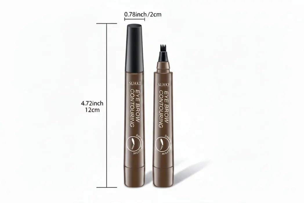 microblading eyebrow pen Two eyebrow contouring pens with measurements on a white background
