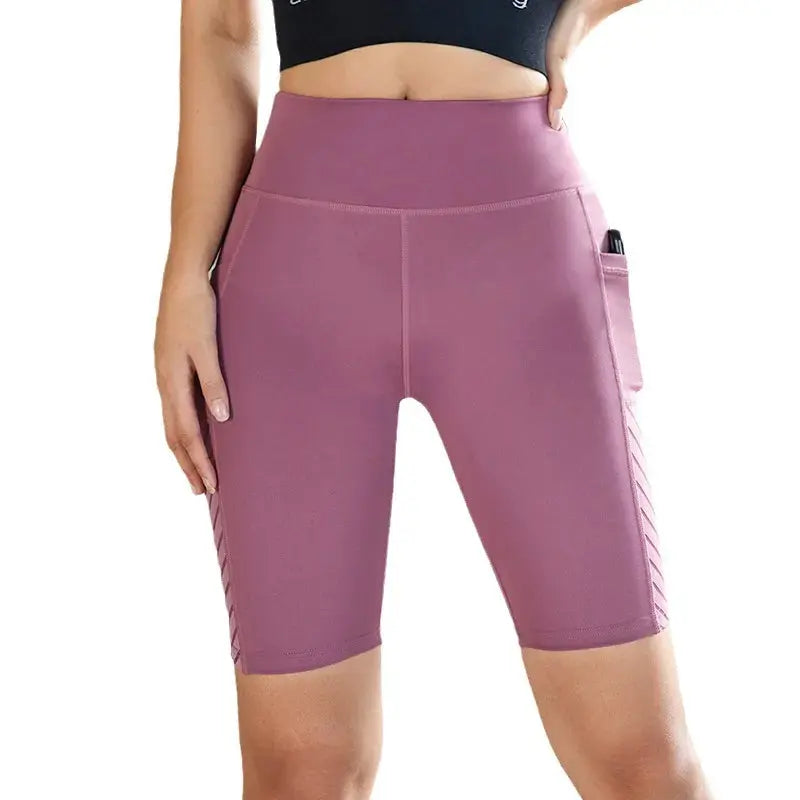 Women's Gym Running Shorts Yoga Shorts Women High Waist Push Up Legging with Pocket Yoga Fitness Workout Leggings Sport Shorts PRIME STORE  PRIME STORE